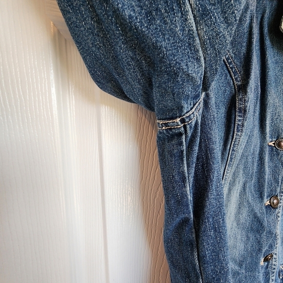 Vintage Women's St John's Bay Denim Blazer Jean Jacket Size Medium - Picture 7 of 16